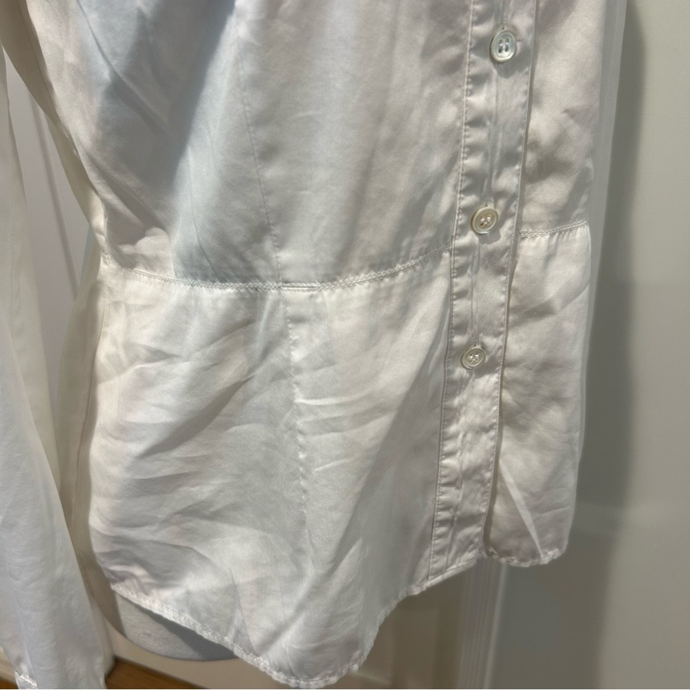 Theory White Button Down Shirt - image 5